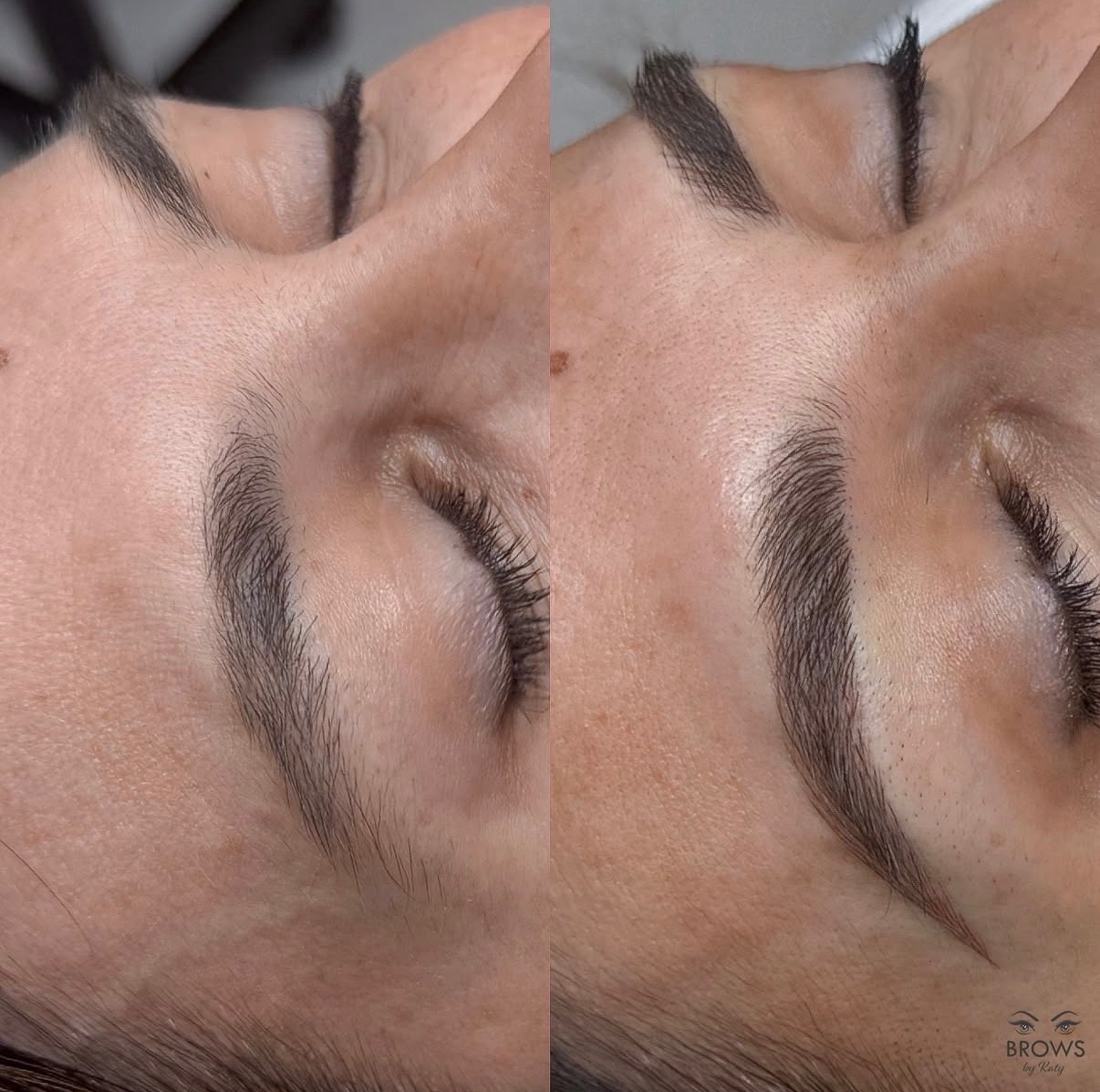 Natural microblading results before and after Wellington FL